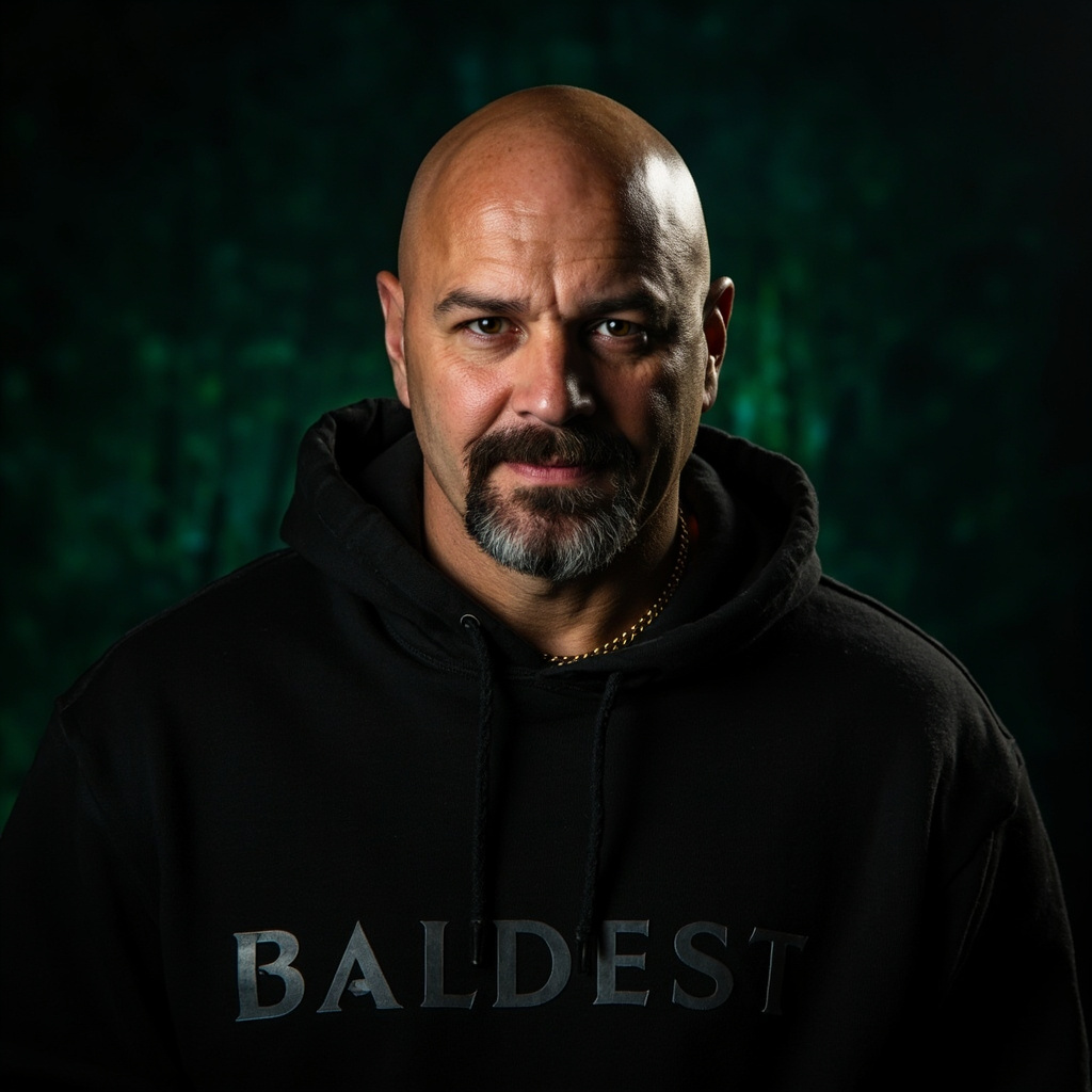 The Baldest — hero portrait
